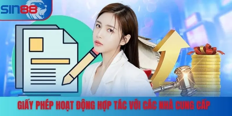 Giấy phép hoạt động hợp tác với các nhà cung cấp