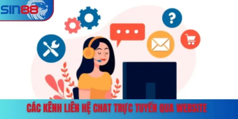 Các kênh liên hệ chat trực tuyến qua website